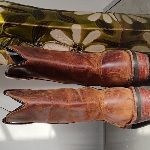 DAN POST Brown Leather Waterproof Cowboy Boots - Picture 9 of 15